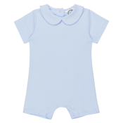 Blank Boy's Short Sleeved Peter Pan Romper